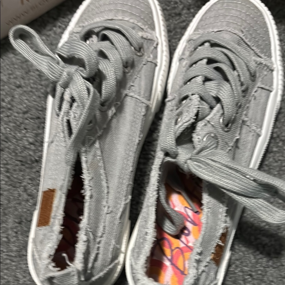 Gray Canvas Sneakers
